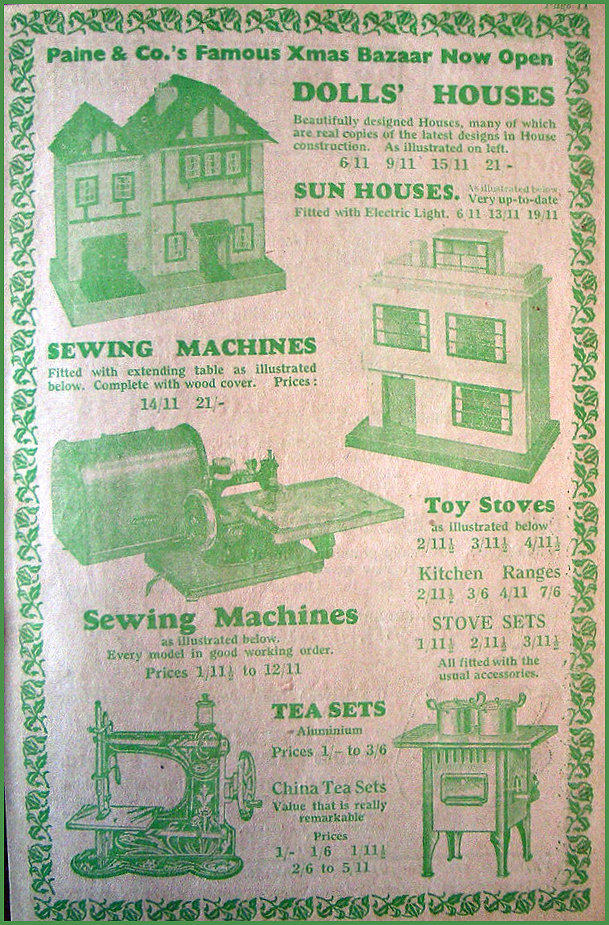 Doll's House page in 1937 catalogue